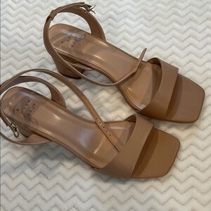 A New Day Women's Brown Heeled Sandals